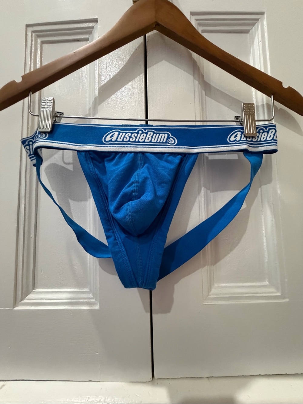 AussieBum Blue Jockstrap